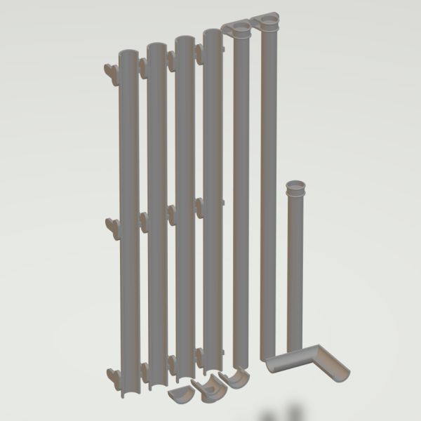 1:43.5 Victorian Guttering Pack